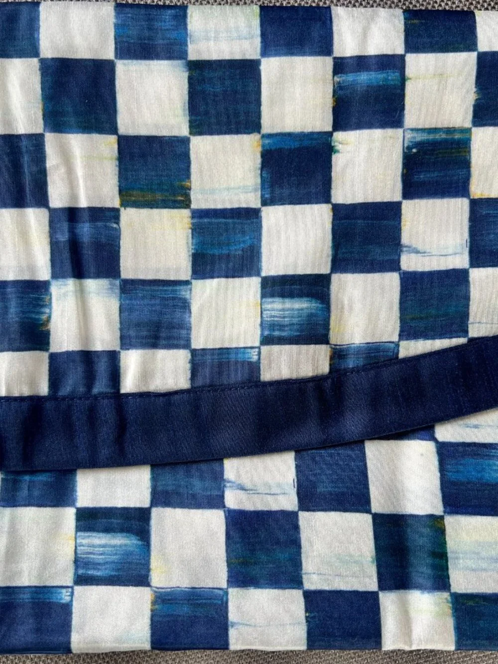 MacKenzie-Childs Royal Check Round Tablecloth